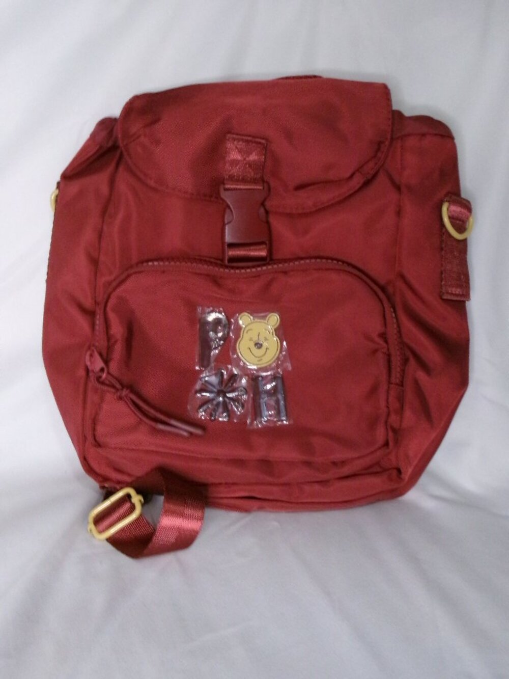 Disney Winnie the Pooh Red Nylon Mini Backpack